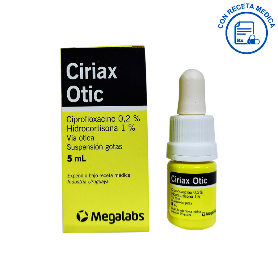 Ciriax Otic %-1% Suspensión Gotas Oticas - Frasco 5 Ml - Boticas Hogar y  Salud