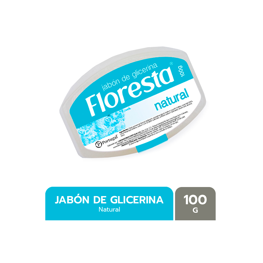 Jabón Glicerina Floresta Natural - Barra 100 G - Boticas Hogar y Salud