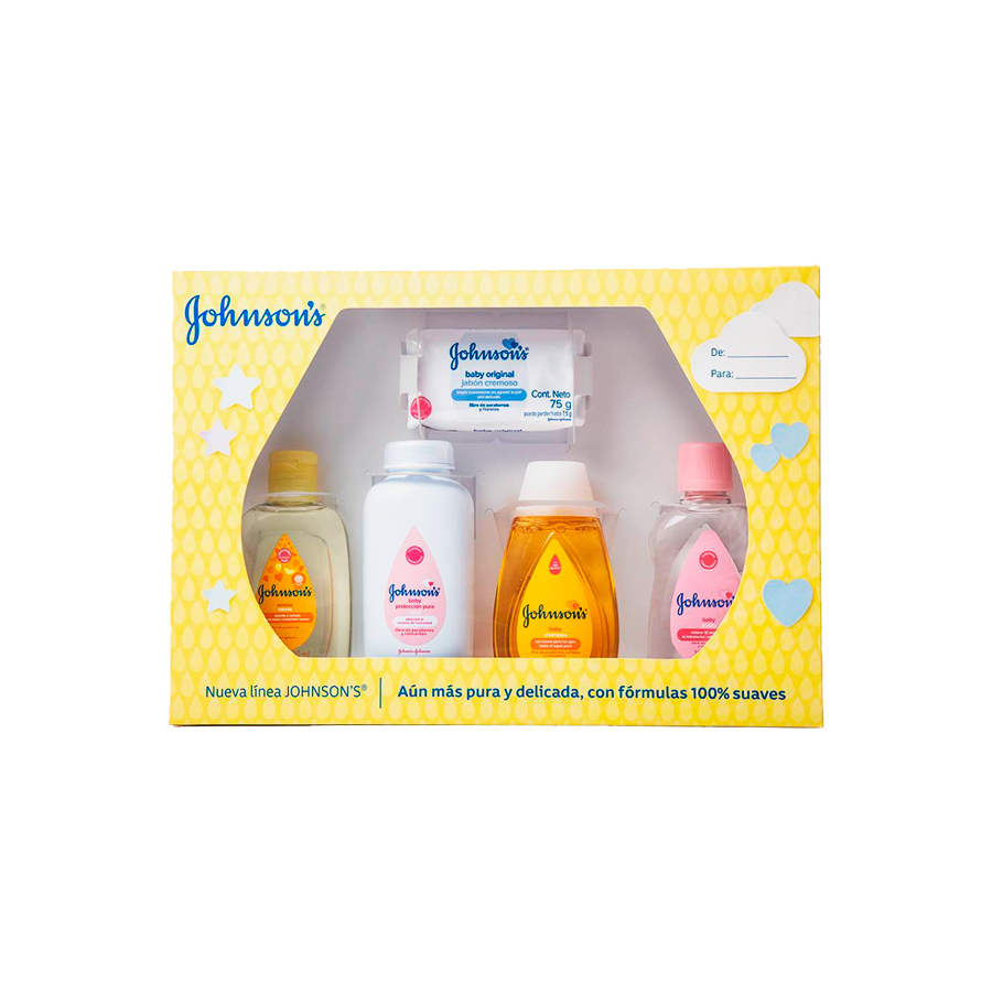 Estuche Johnson's Baby Shampoo + Talco + Aceite + Colonia - Estuche 5 UN -  Boticas Hogar y Salud