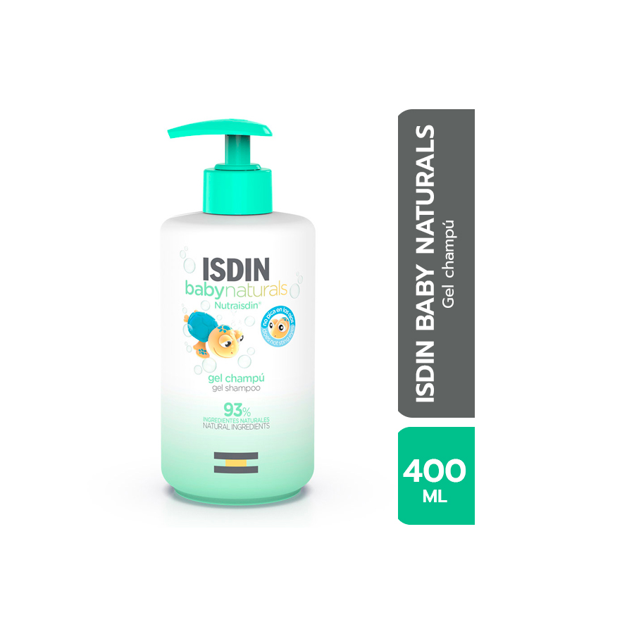 ISDIN Gel Shampoo Baby Naturals - Frasco 400 ML - Boticas Hogar y Salud