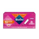 tampones nosotras súper sin aplicador caja 10 un