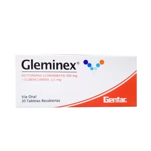 gleminex 500mg 2.5mg tableta recubierta