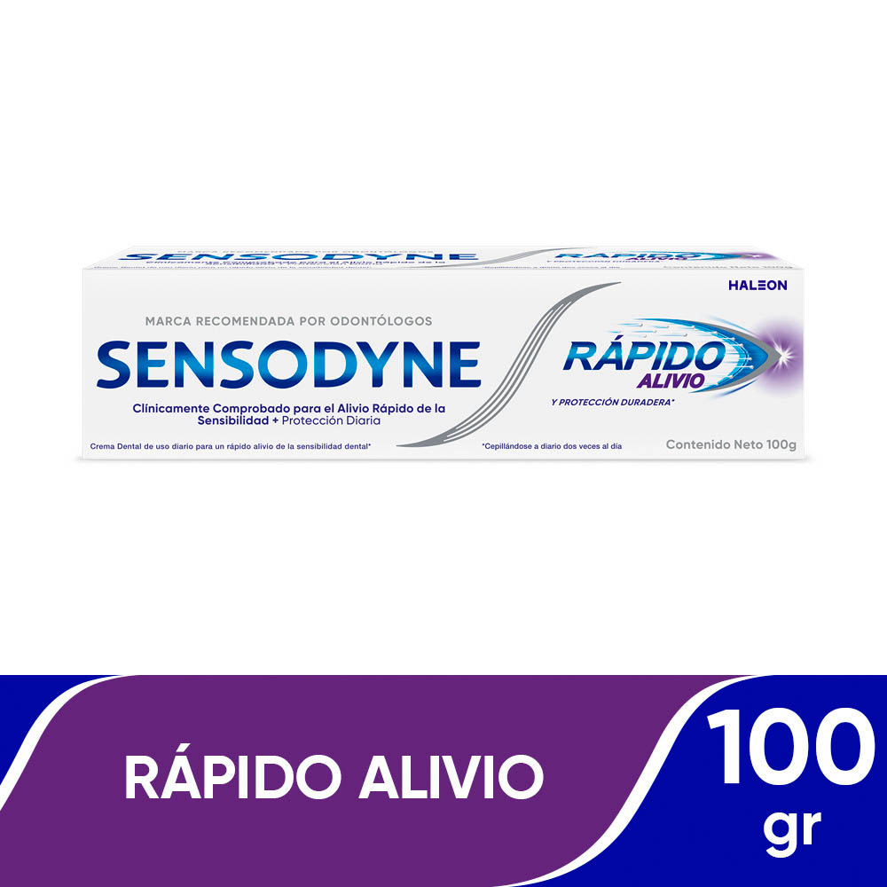 crema dental rápido alivio sensodyne tubo 100 g