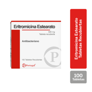 eritromicina 500 mg tabletas recubiertas