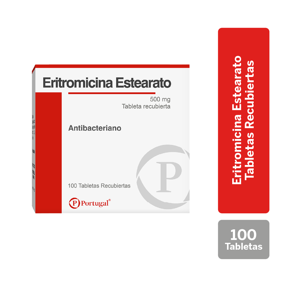 eritromicina 500 mg tabletas recubiertas