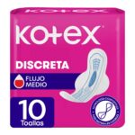 toalla higiénica kotex ultra fina con alas bolsa 10 un
