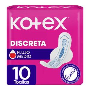toalla higiénica kotex ultra fina con alas bolsa 10 un