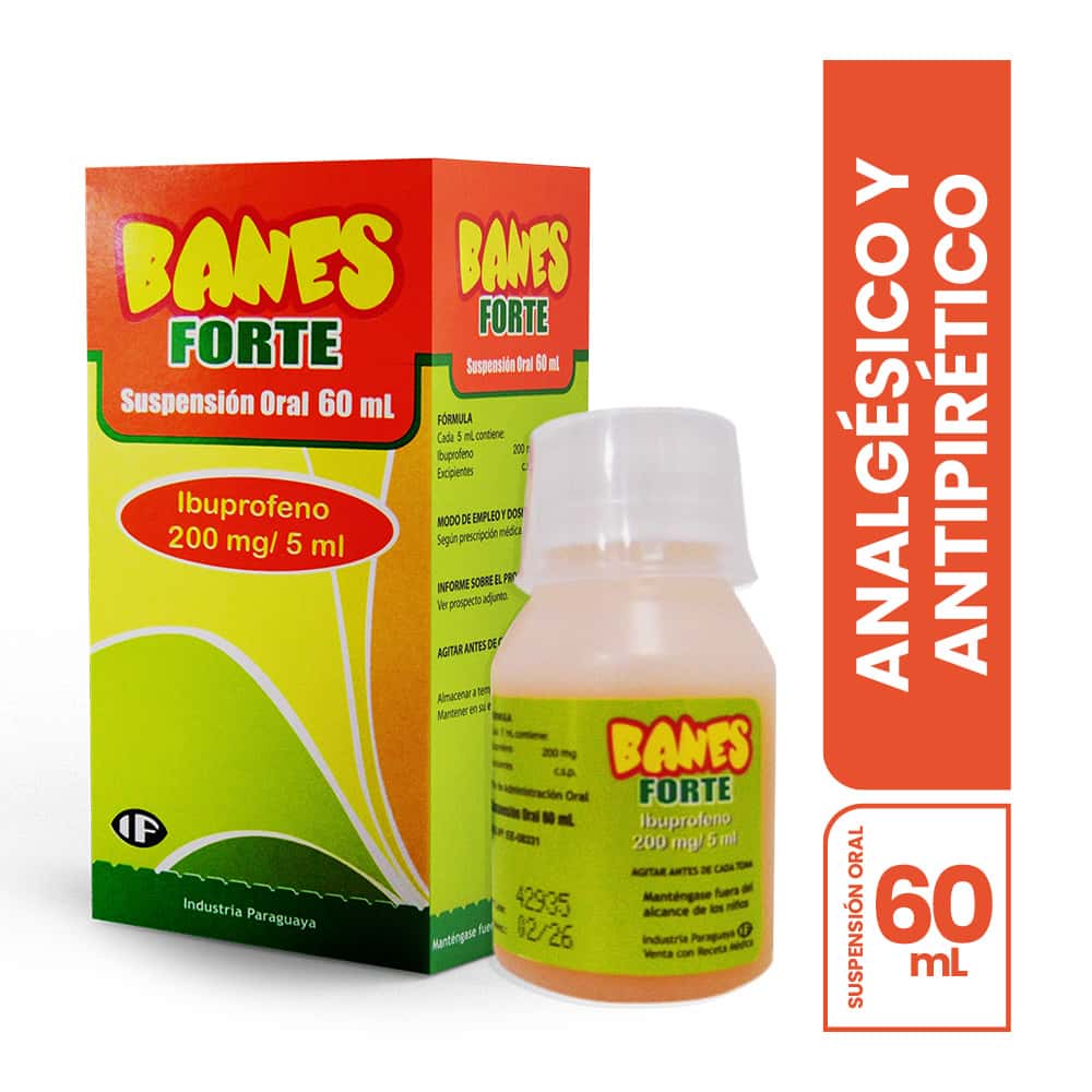 banes forte 200mg/5ml suspensión oral frasco 60 ml