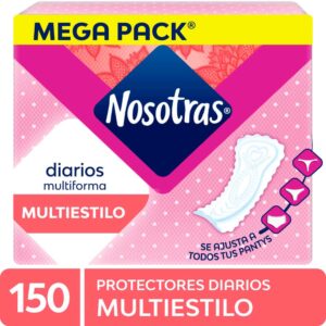 protectores diarios nosotras multiestilo caja 150 un