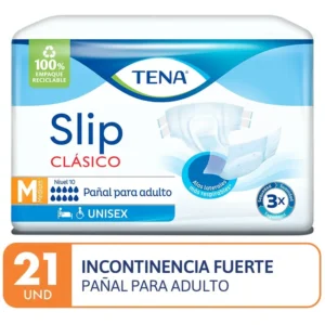 pañal para adulto tena slip clásico talla m paquete 21 un