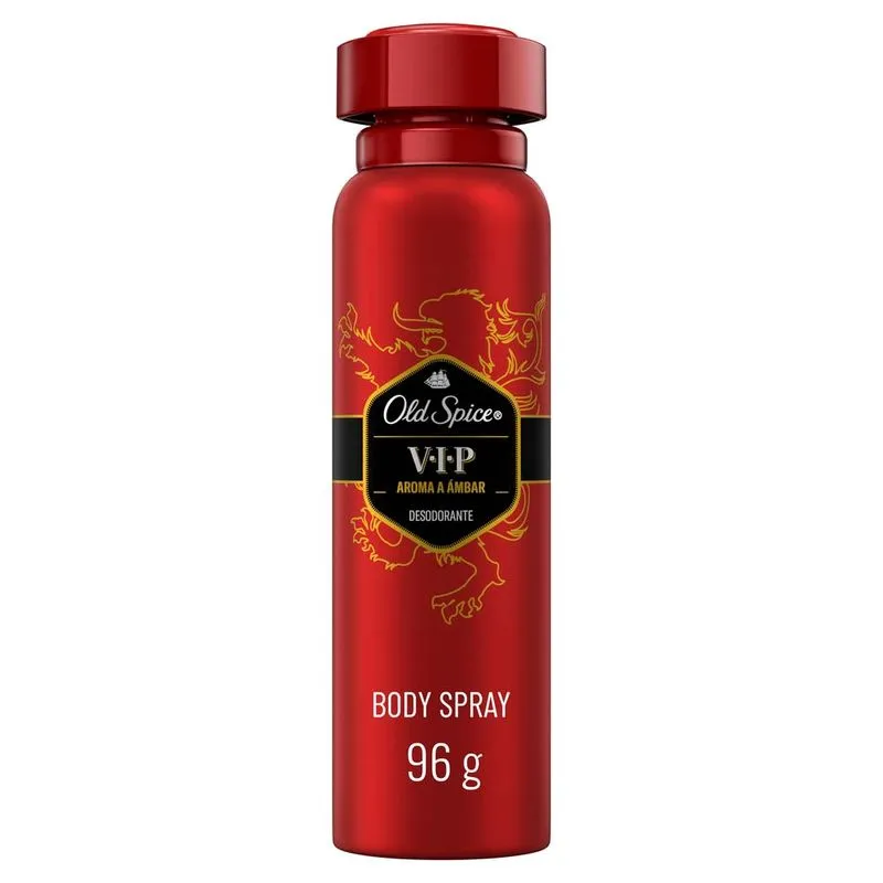 desodorante body spray antitranspirante old spice v.i.p. frasco 150 ml