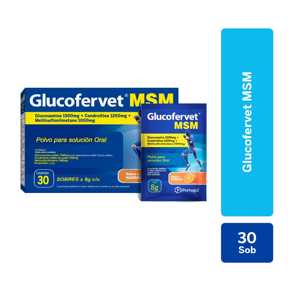 glucofervet msm polvo para solucion oral