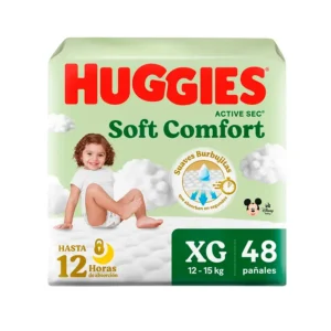 pañal huggies active sec talla xg bolsa 48 un