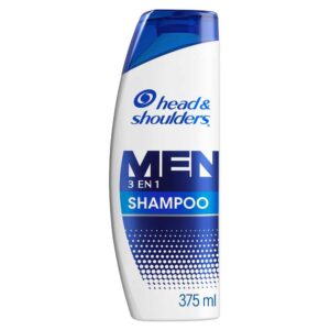 shampoo head & shoulders for men 3en1 frasco 375 ml