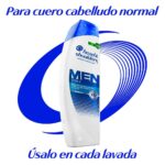 shampoo head & shoulders for men 3en1 frasco 375 ml