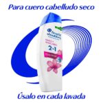 shampoo head & shoulders suave manejable 2en1 frasco 375 ml