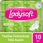 toallas higiénicas normal con alas ladysoft bolsa 10 un