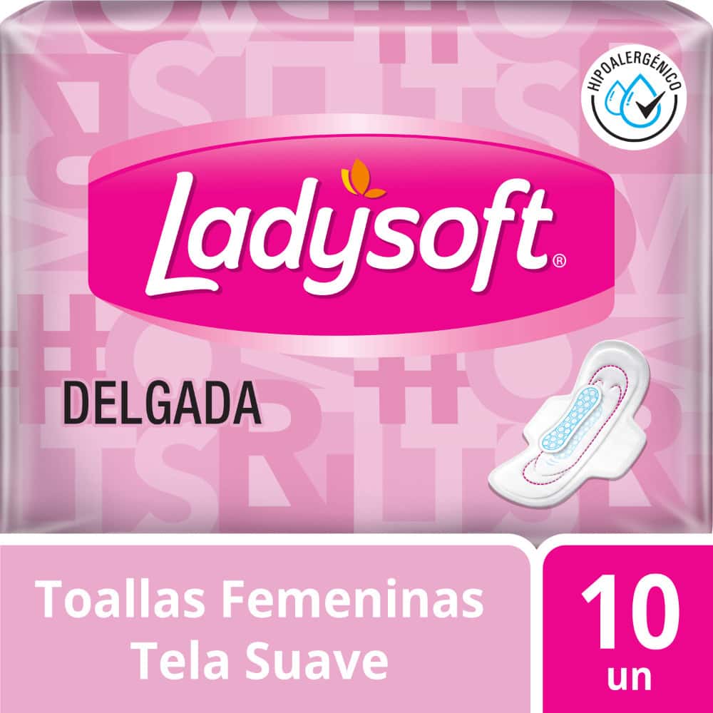 Toallas Higiénicas Delgada Con Alas Ladysoft – Bolsa 10 UN