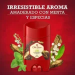 desodorante roll on old spice leña con fragancia de menta barra 50 g