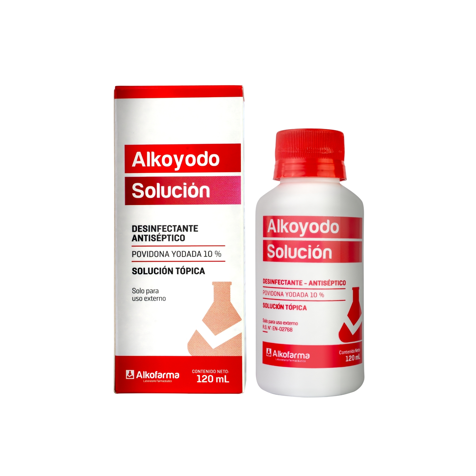 alkoyodo 10% solucion topica frasco 120 ml