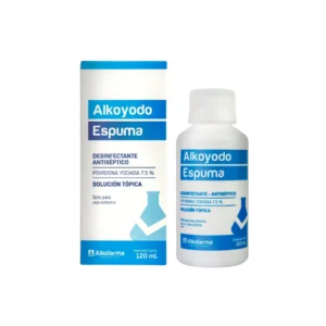 alkoyodo 7.5% espuma tópica frasco 120 ml