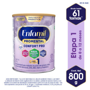 fórmula infantil enfamil promental confort etapa 1 lata 800 g