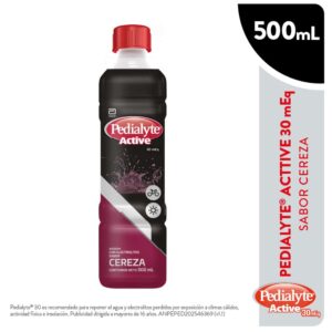 pedialyte 30meq sabor cereza frasco 500 ml