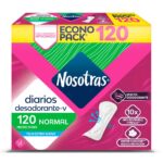 protectores diarios nosotras normal desodorante x 120 un