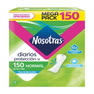 protectores diarios nosotras normal caja 150 un