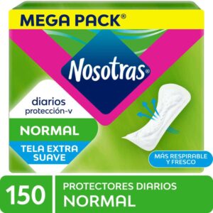 protectores diarios nosotras normal caja 150 un