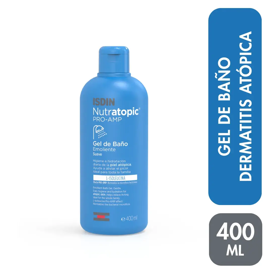 nutratopic pro amp isdin baño emoliente gel frasco 400 ml