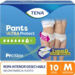 ropa interior desechable tena pants ultra talla m paquete 10 un