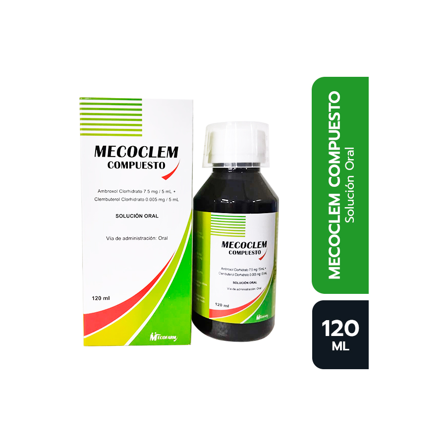 Mecoclem Compuesto 7.5/0.005mg/5ml Solución Oral - Frasco 120 Ml - Imagen 1