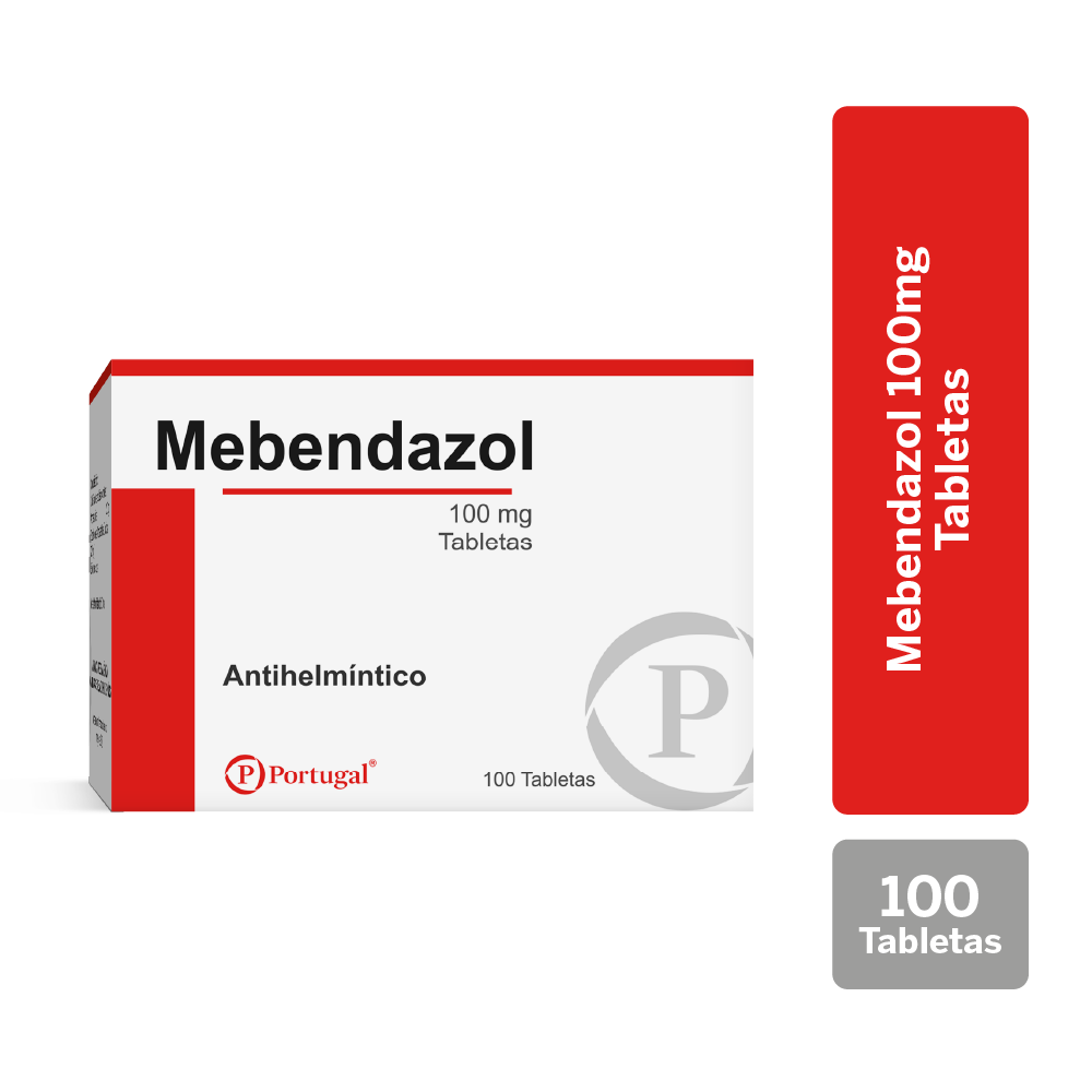 Mebendazol 100mg Tabletas – Caja 100 UN