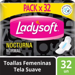 toallas higienicas ladysoft nocturna normal bolsa 32 un