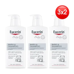 eucerin baby baño & shampoo frasco 400 ml 3x2