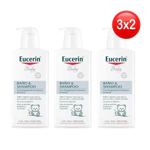 eucerin baby crema corporal frasco 400 ml 3x2