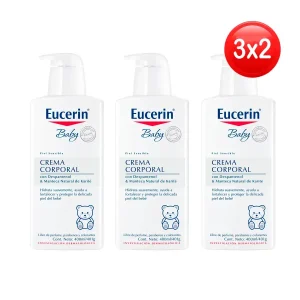 eucerin baby crema corporal frasco 400 ml 3x2