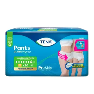 ropa interior desechable tena pants ultra talla m paquete 20 un