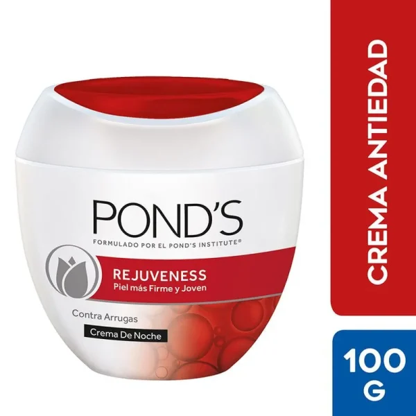 crema facial rejuveness noche contra arrugas pond´s pote 100 g