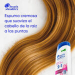 shampoo head & shoulders suave y manejable 2 en 1 frasco 650 ml