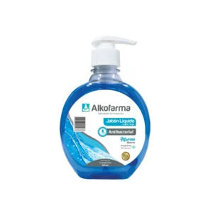 alkofarma jabón líquido antibacterial aroma marino frasco 360 ml