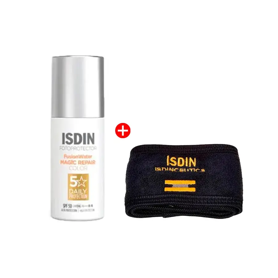 isdin fotoprotector fusion water magic repair color spf50 frasco 50 ml