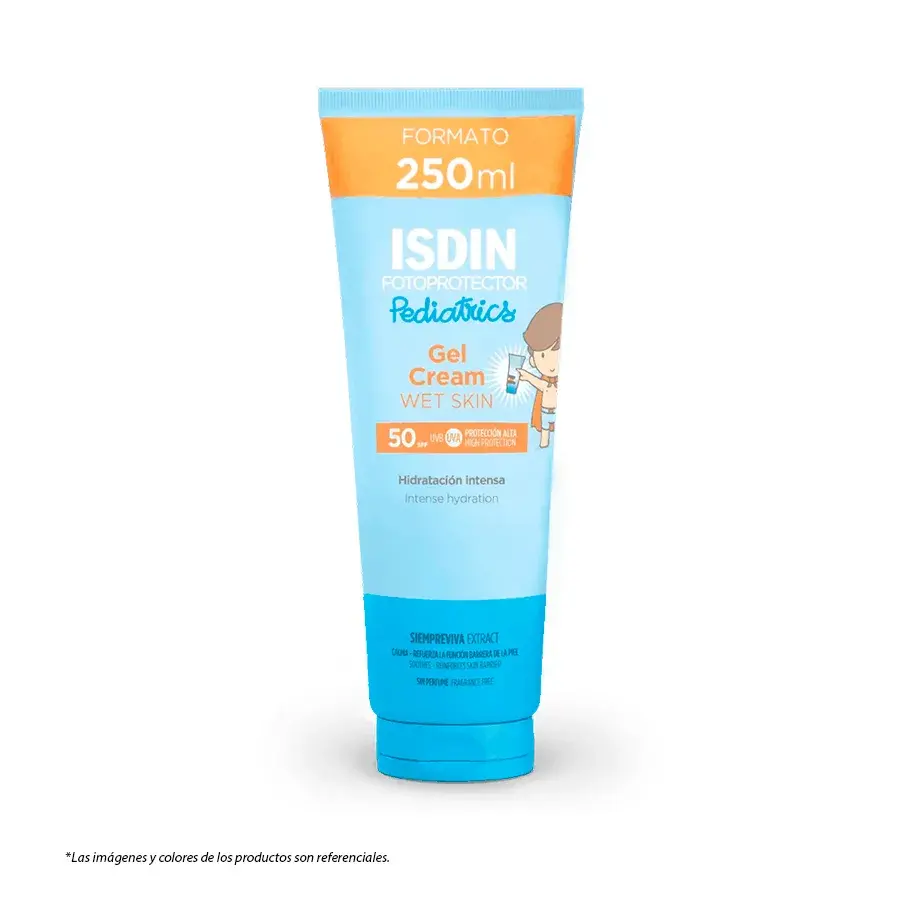 isdin fotoprotector pediátrico gel cream 50 tubo 250 ml
