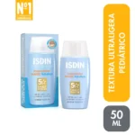 isdin fotoprotector pediátrico fusion water sff 50 frasco 50 ml