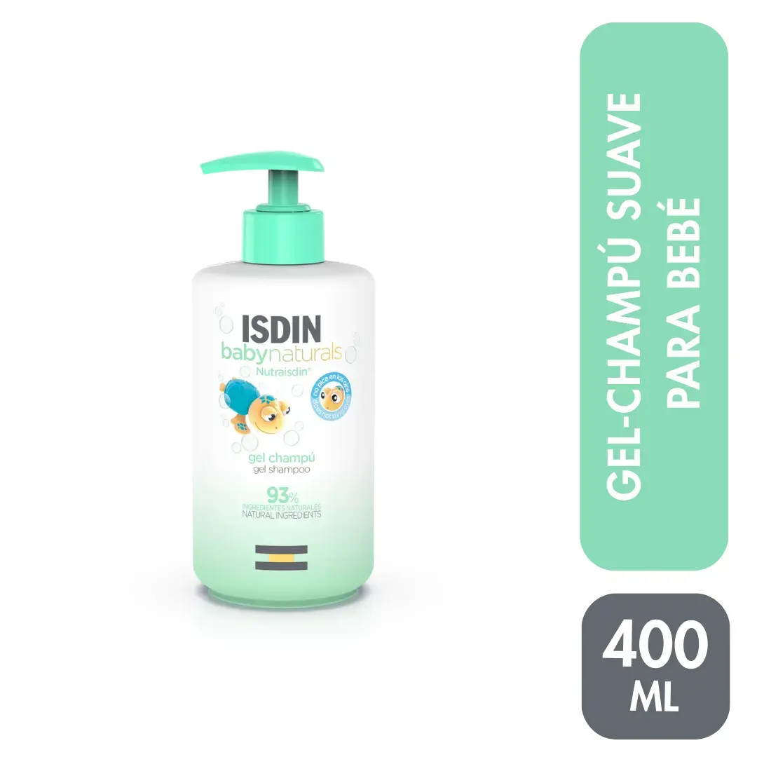gel shampoo isdin baby naturals frasco 400 ml