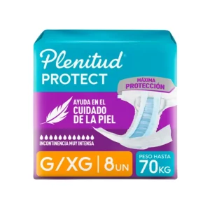 pañal plenitud protect talla g/xg bolsa 8 un