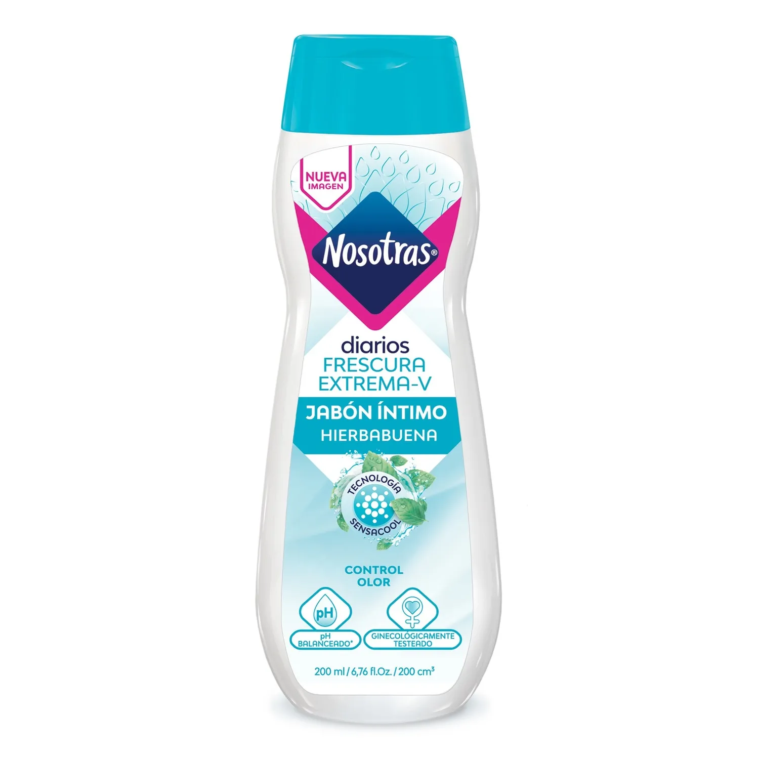 jabón Íntimo nosotras hierba buena frasco 200 ml