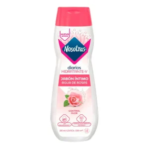 jabón Íntimo nosotras agua de rosas frasco 200 ml