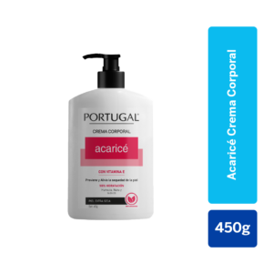 crema corporal portugal acaricé con vitamina e frasco 450 g